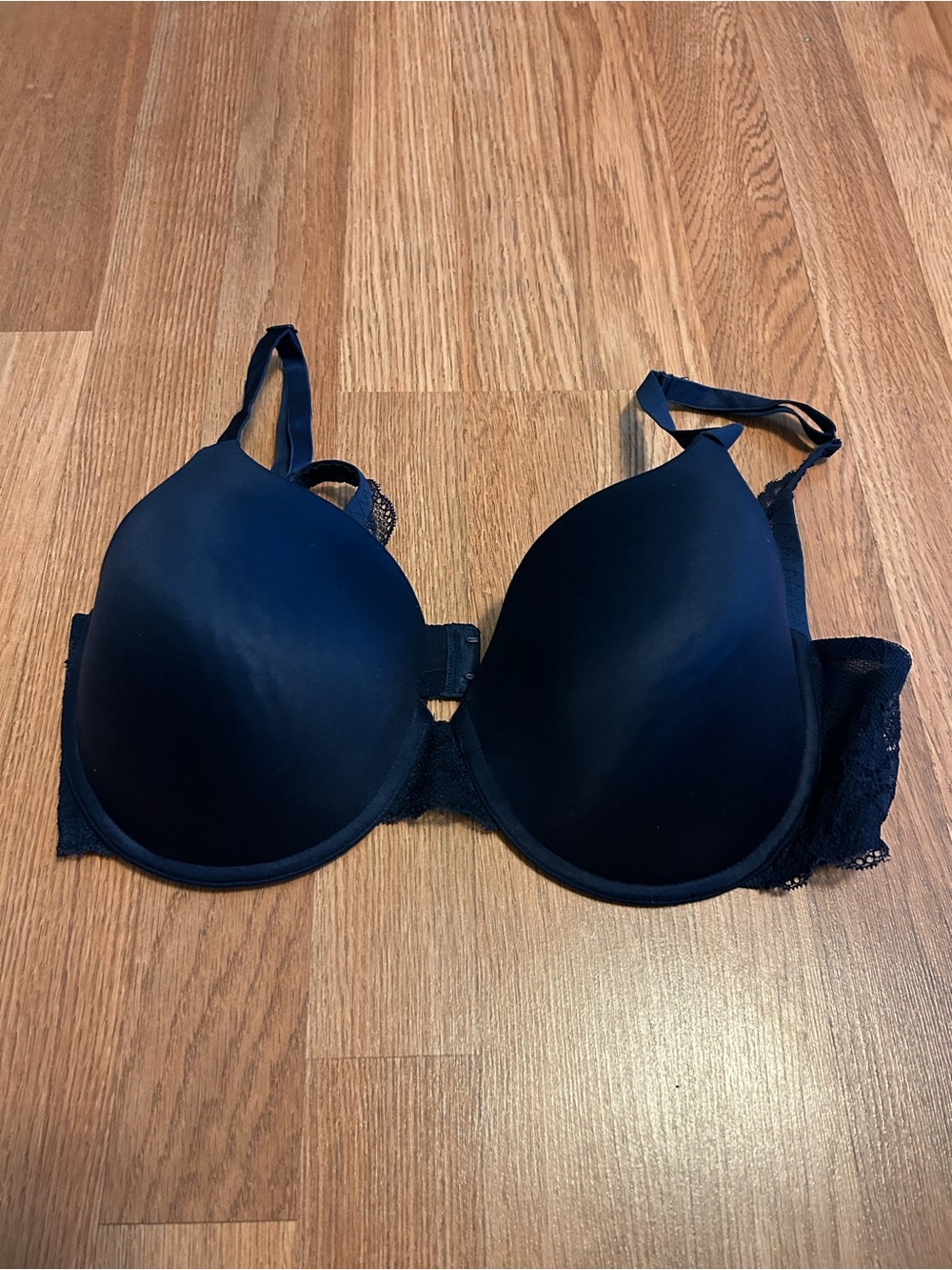 Gilligan & O'Malley Black Smooth T-Shirt Push-Up Bra.Size 36D